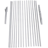 36 in. H x 72 in. W White Aluminum Level Railing Kit