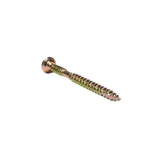 #10 x 3 in. UltraPro LOX 2 Drive, Flat Scavenger II Head, GrabberGard Gold, Exterior Wood Screws (5 lb. box)