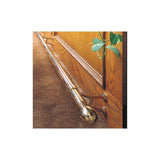 Polished Brass Bar Foot Rail Mount Bracket for 2 in. Outside Diameter Tubing