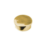 Polished Brass Flush End Cap for 2 in. Outside Diameter Tubing