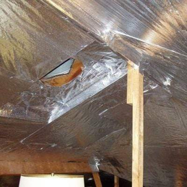 Non-Perforated Solid Roof Deck Radiant Barrier House Wrap Reflective Insulation Foil - All Sizes image 3