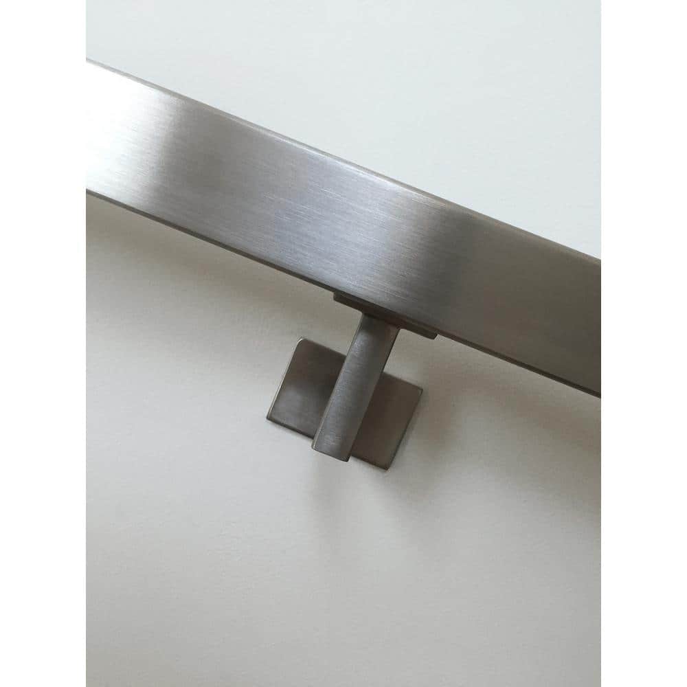 Square Slim 2.5 in. Stainless Steel Handrail Wall Bracket