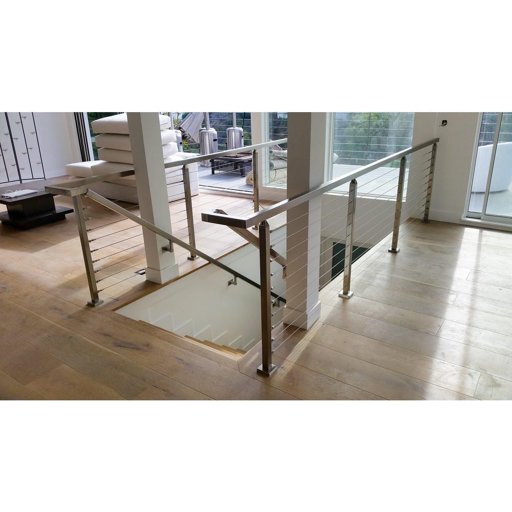 Square Magnetar 2.5 in. Stainless Steel Handrail Wall Bracket