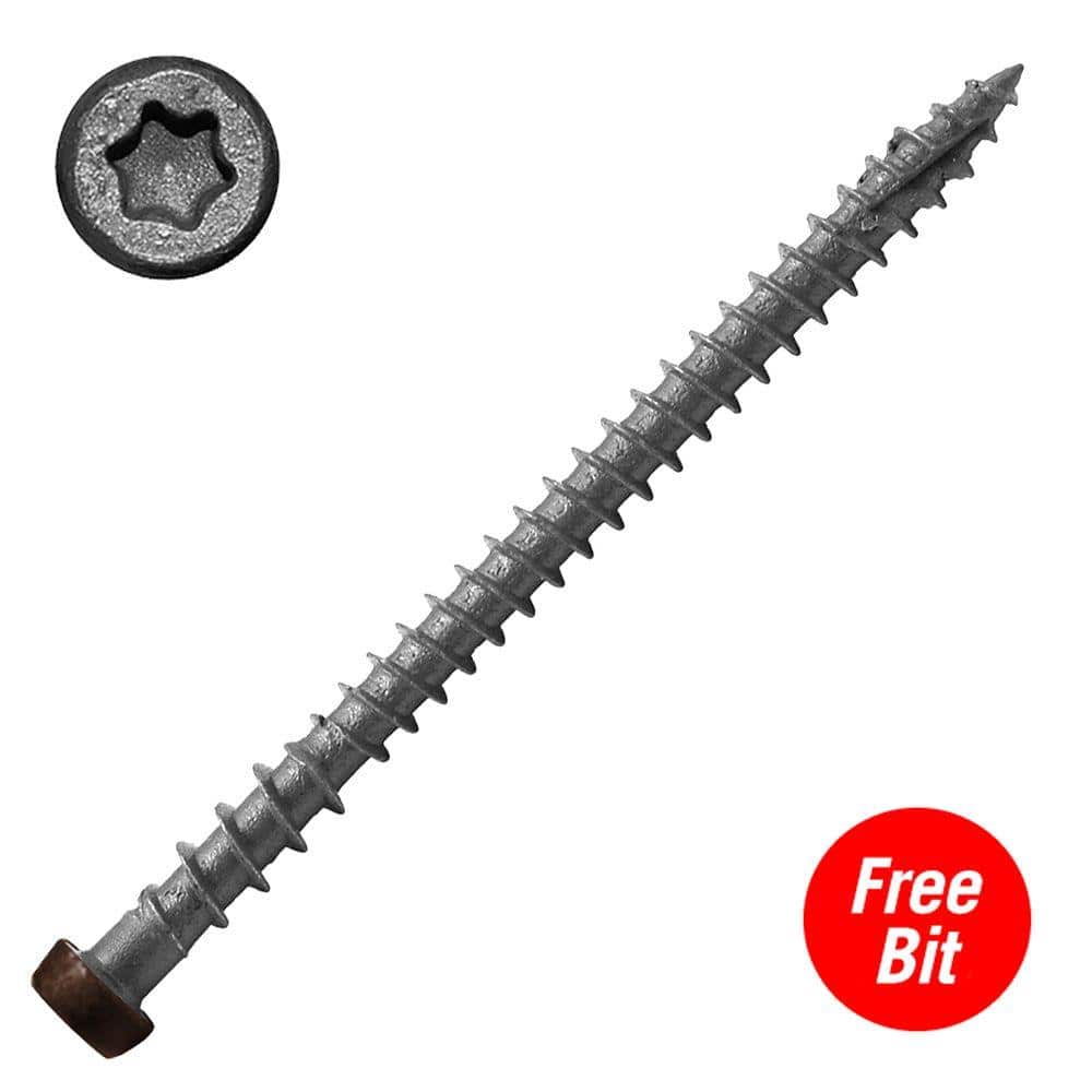 DeckLok #10 x 2-3/4 in. Star Drive Self-Countersinking Flat Head ACQ Compatible Tree House Composite Deck Screws (350-Piece)
