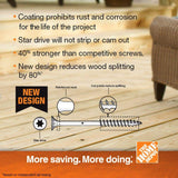 DECKMATE 10 x 2-1/2 in. Brown Pan-Head Composite  Deck Screws 5 lbs.-Box (371-Piece)