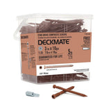 DECKMATE 10 x 3 in. Red Star Pan-Head Composite Deck Screws 5 lbs.-Box (310-Piece)