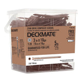 DECKMATE 10 x 3 in. Red Star Pan-Head Composite Deck Screws 5 lbs.-Box (310-Piece)