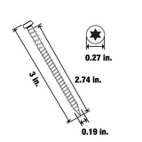DECKMATE Marine Grade Stainless Steel #10 X 3 in. Composite Deck Screw 1lb (Approximately 71 Pieces)