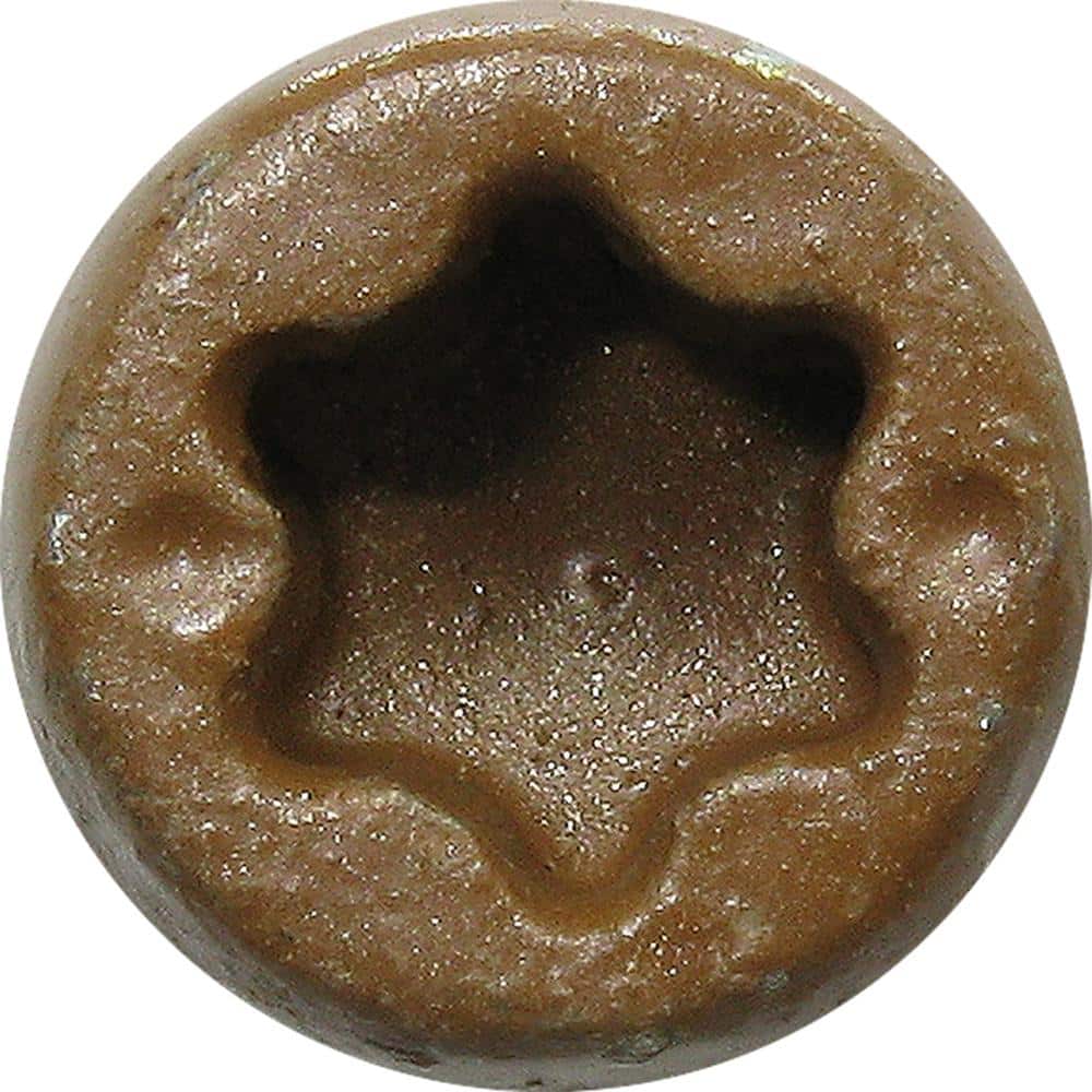 DECKMATE #8 x 1-5/8 in. Coarse Brown Polymer-Plated Steel Star--Drive Composite Deck Screws (1 lb. per Box)