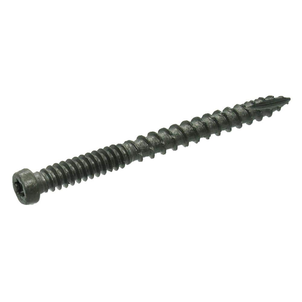 DECKMATE #9 x 2-1/2 in. Gray Star-Drive Pan-Head Coarse Composite Deck Screw 10 lbs. box (729 pcs)
