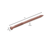 DECKMATE #9 x 3 in. Self-Starting Star-Drive Bugle Head Red Composite Deck Screws 5 lbs. box (325 pcs)