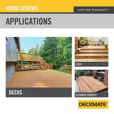 DECKMATE #10 x 3 in. Torx Flat-Head 305 Stainless Steel Wood Deck Screws 5 lb.-Box (314-Piece)