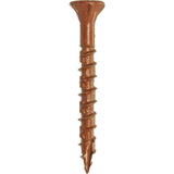 DECKMATE #8 x 1-5/8 in. Red Exterior Self-Starting Star Drive Flat-Head Wood Deck Screw Red 10 lbs box(729 pcs)