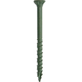 DECKMATE #9 x 2-1/2 in. Green Exterior Self-Starting Star Flat-Head Wood Deck Screws 1 lbs. box (73 pcs)