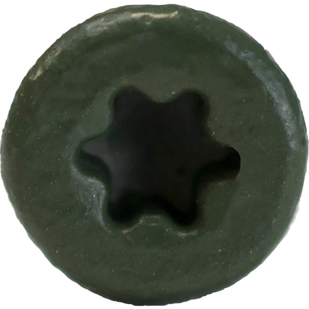 DECKMATE #9 x 2-1/2 in. Green Exterior Self-Starting Star Flat-Head Wood Deck Screws 1 lbs. box (73 pcs)