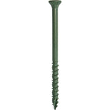 DECKMATE #9 x 3 in. Green Exterior Self-Starting Star Flat-Head Wood Deck Screws 25 lbs box (1543 pcs)
