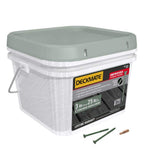 DECKMATE #9 x 3 in. Green Exterior Self-Starting Star Flat-Head Wood Deck Screws 25 lbs box (1543 pcs)