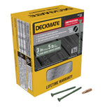 DECKMATE #9 x 3 in. Green Exterior Self-Starting Star Flat Head Wood Deck Screws 5 lbs. box(325 pcs)