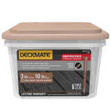 DECKMATE #9 x 3 in. Red Exterior Self-Starting Star Flat-Head Wood Deck Screws 10 lbs. box (618 pcs)