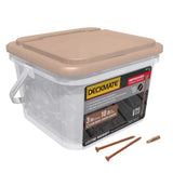 DECKMATE #9 x 3 in. Red Exterior Self-Starting Star Flat-Head Wood Deck Screws 10 lbs. box (618 pcs)