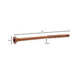 DECKMATE #10 x 5 in. Star Flat-Head Wood Deck Screws (50-Count)