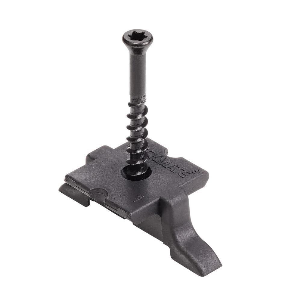 DECKMATE Collated Universal Hidden Deck Fasteners for Grooved Decking Black 55 sq. ft. Coverage (96-Pack)