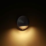 Deckorators 3.5 in. x 3.5 in. Black Round Post Sconce