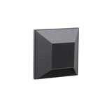 Deckorators 3.5 in. x 3.5 in. Black LED Square Post Sconce