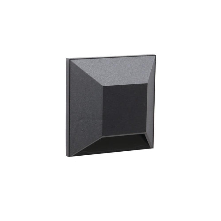 Deckorators 3.5 in. x 3.5 in. Black LED Square Post Sconce