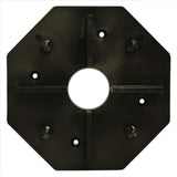 DeckWise WiseTile Shadowline Black Hardwood Deck Tile Connector
