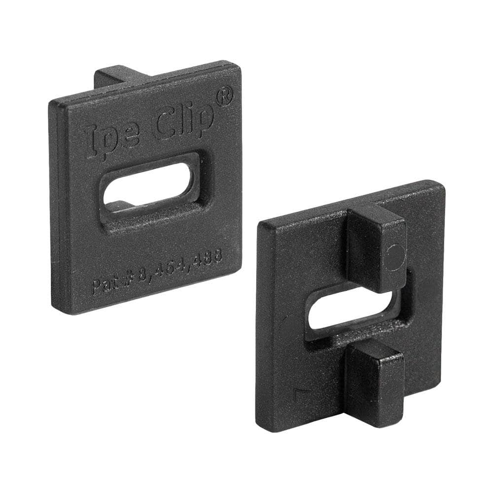 DeckWise ExtremeS Ipe Clip Black Biscuit Style Hidden Deck Fastener Kit for Hardwoods (525-Bucket)