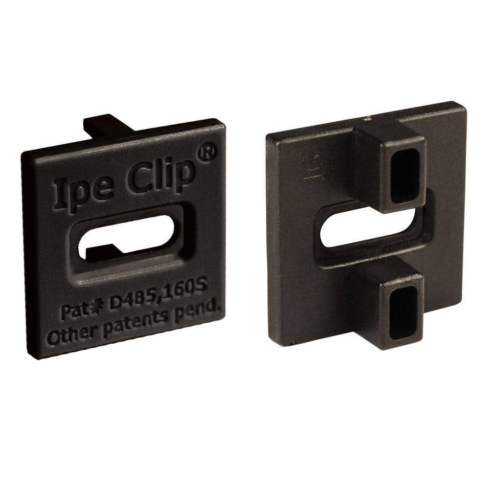 DeckWise ExtremeKD Ipe Clip Black Biscuit Style Hidden Deck Fastener Kit for Hardwoods (1050-Bucket)