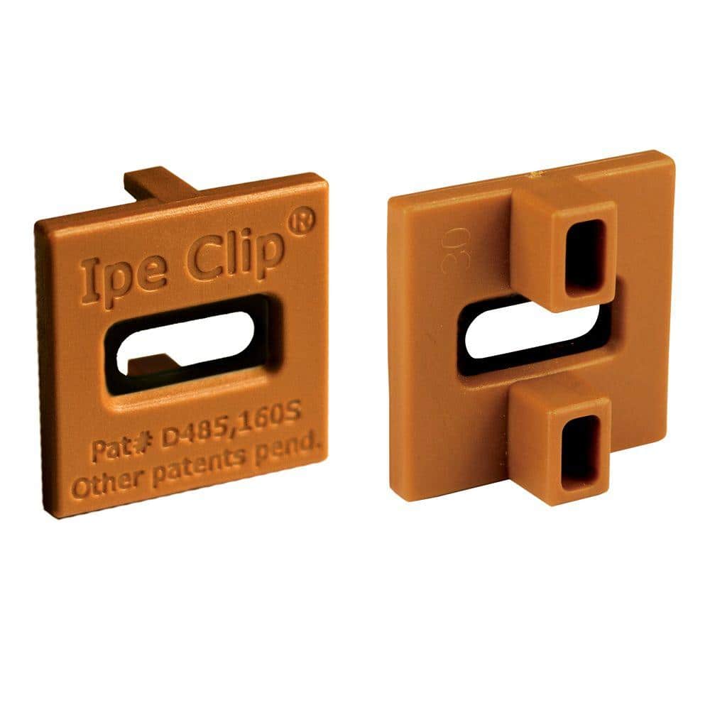 DeckWise ExtremeKD Ipe Clip Brown Biscuit Style Hidden Deck Fastener Kit for Hardwoods (525-Bucket)