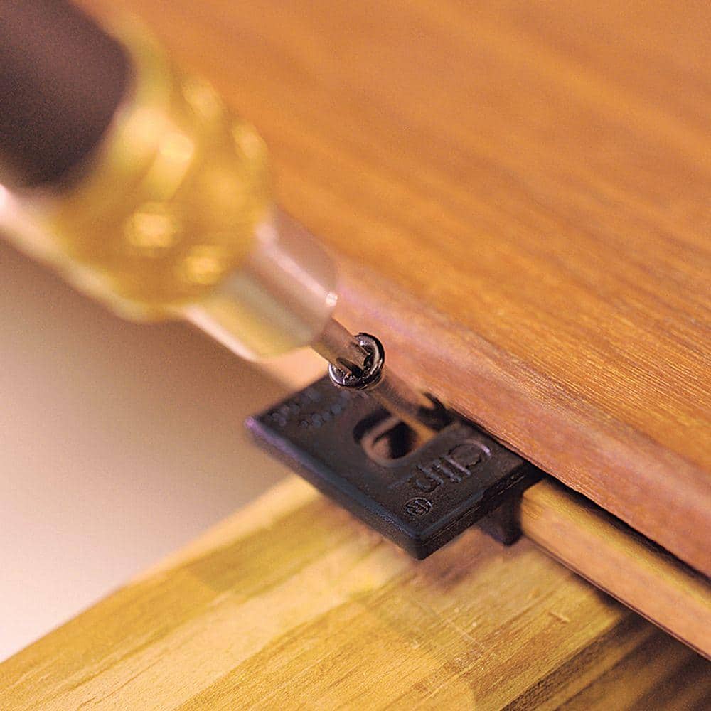 DeckWise Extreme Ipe Clip Black Biscuit Style Hidden Deck Fastener Kit for Hardwoods (175-Pack)