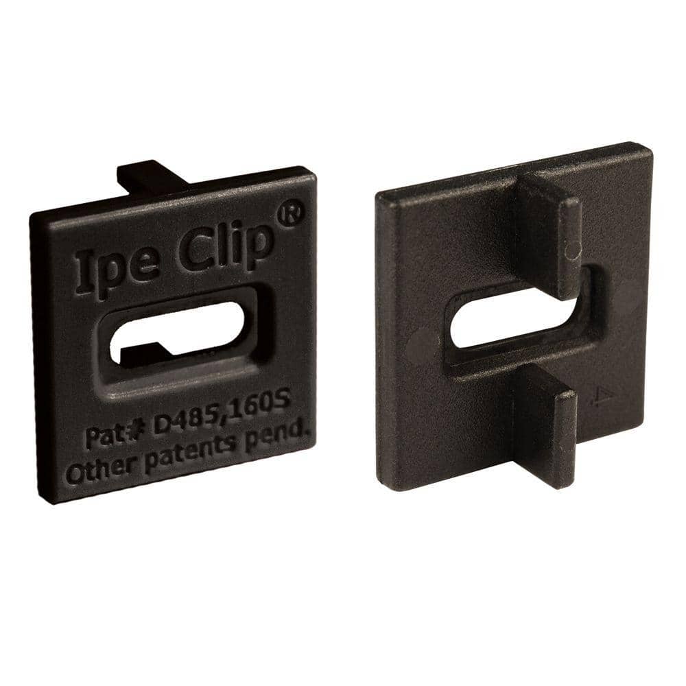 DeckWise Extreme Ipe Clip Black Biscuit Style Hidden Deck Fastener Kit for Hardwoods (175-Pack)