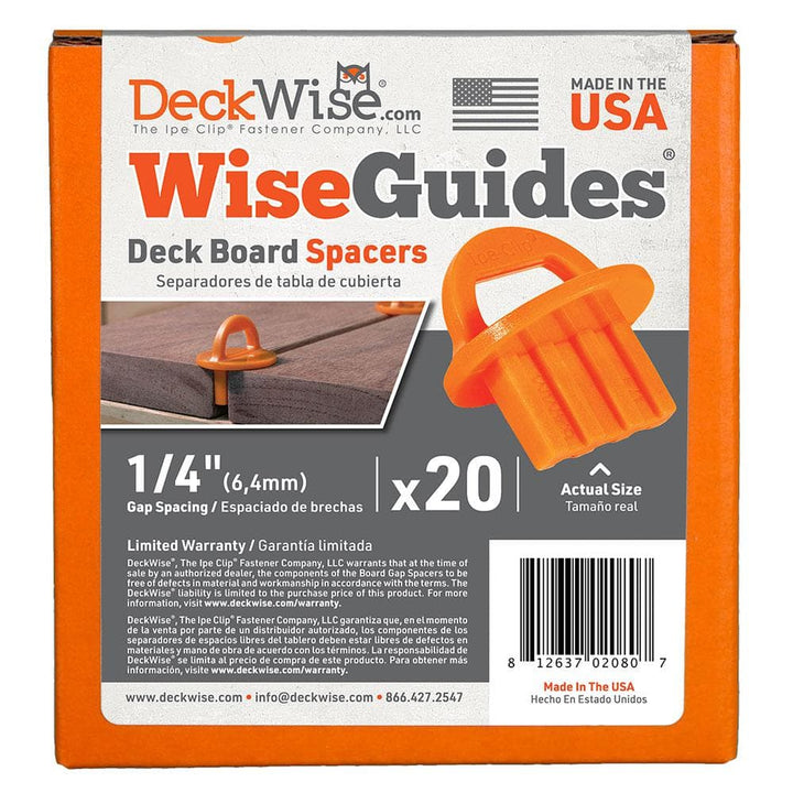 DeckWise WiseGuides 1/4 in. Gap Deck Board Spacer for Hidden Deck Fasteners (20-Count)