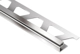 Schluter Systems DECO 0.375-in W x 98.5-in L Satin Anodized Aluminum Border Tile Edge Trim