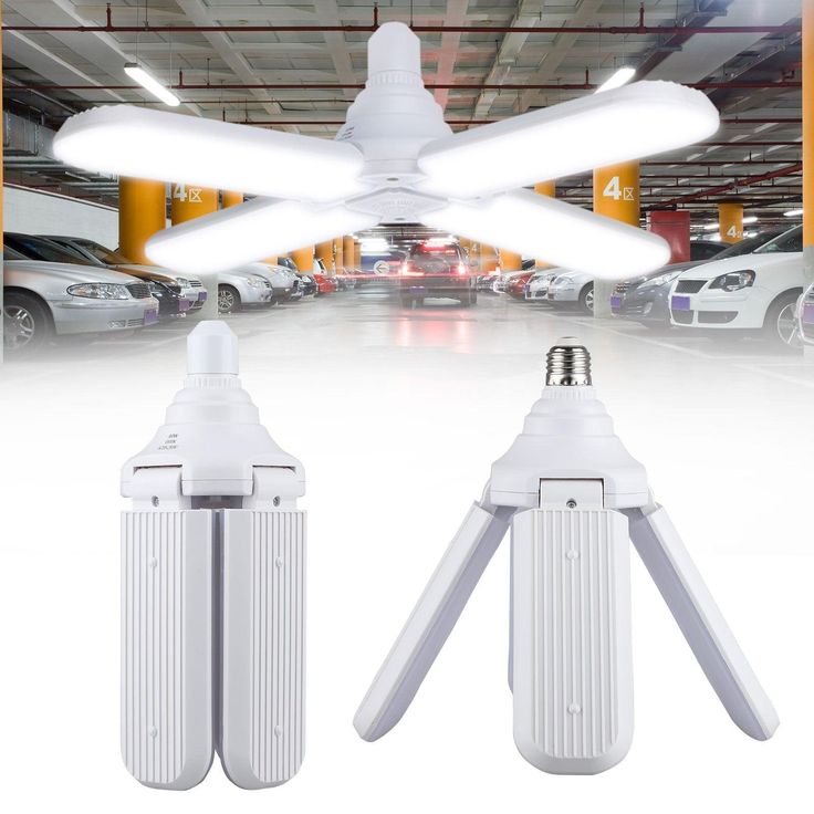60W/45W LED Garage Lights, TSV 4/3 LED Heads Foldable Trilright Garage Ceiling Lighting 3200LM 6500K White LED Shop Light, Deformable LED Garage Ceiling Lighting Bulbs Workshop Light for Workbench