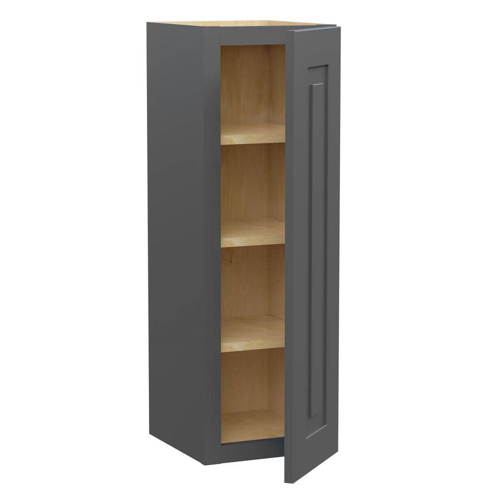 Home Decorators Collection Grayson Pearl Gray Kitchen Wall Cabinet with Soft-Close