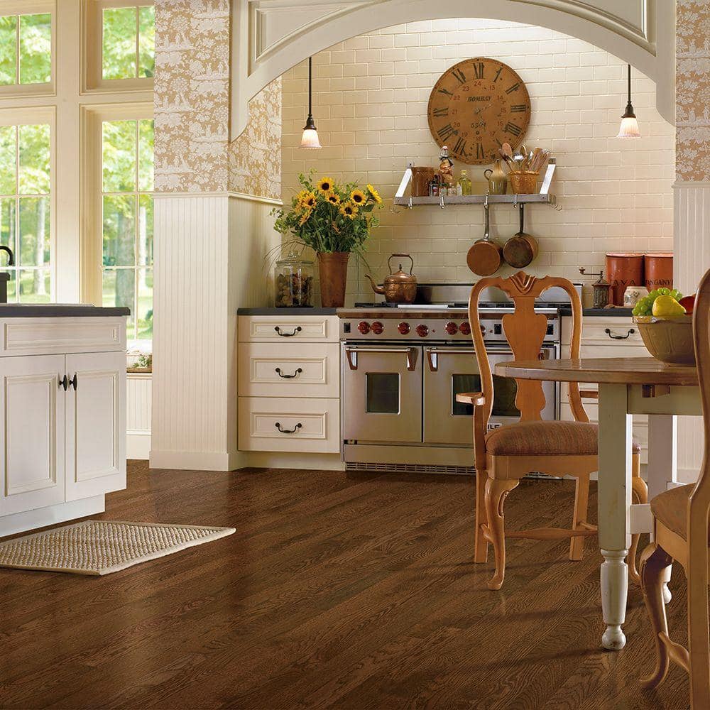 Bruce American Originals Deep Russet Oak 3/8 in. T x 5 in. W T+G Smooth Engineered Hardwood Flooring (22 sq.ft./ctn)