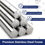 DEERVALLEY 60 in. W x 76 in. H Double Sliding Framed Shower Door in Silver with 3/8 in. (10 mm) Clear Glass