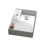 Nameeks Teorema Wall Mounted Bathroom Sink in White