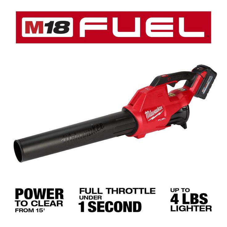 Milwaukee M18 FUEL 18-Volt Lithium-Ion Brushless Cordless Blower, 16 in. Chainsaw and Rapid Charger Combo Kit (3-Tool)