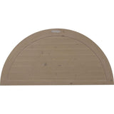 36 in. x 18 in. Half Round Primed Polyurethane Paintable Gable Louver Vent - Super Arbor