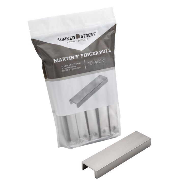 Martin 5 in. Satin Nickel Drawer Pull (10-Pack)