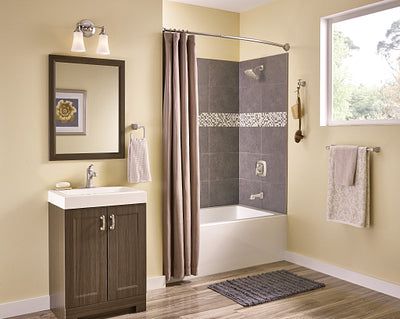 Hensley Single-Handle 1-Spray Tub and Shower Faucet in Spot Resist Brushed Nickel (Valve Included)