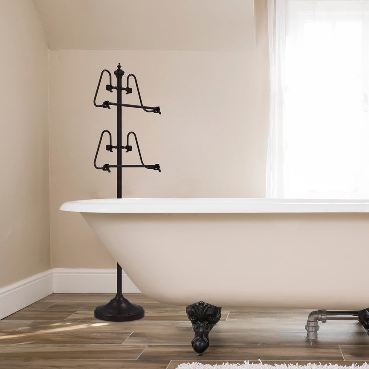 Allied Brass Foor Standing 49-in Towel Stand in Brushed Bronze