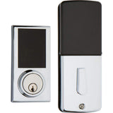 DELANEY HARDWARE Polished Chrome Touchscreen Z-Wave Smartlock Single Cylinder Deadbolt