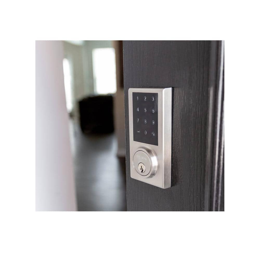 DELANEY HARDWARE Polished Chrome Touchscreen Z-Wave Smartlock Single Cylinder Deadbolt
