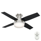 Hunter Dempsey 44-in Noble Bronze LED Indoor Ceiling Fan with Remote (4-Blade)